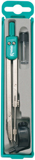 Kronos 303/R Metallic Compass with Point, Pencil in Case Blue (Μiscellaneous colours)