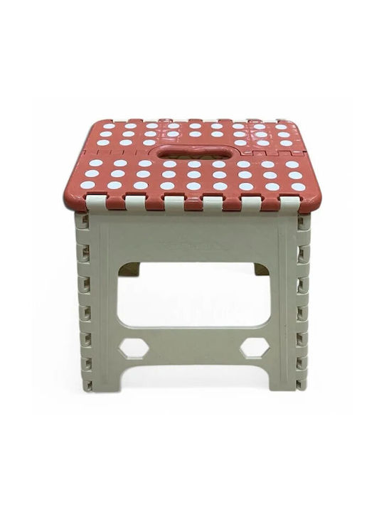 Taburet Din Plastic Coral 27x21x21cm