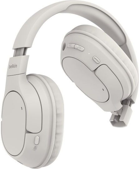 Belkin SoundForm Surround Kabellos / Kabelgebunden Über Ohr Kopfhörer mit 60 Stunden Betriebszeit und Quick Charge Sand
