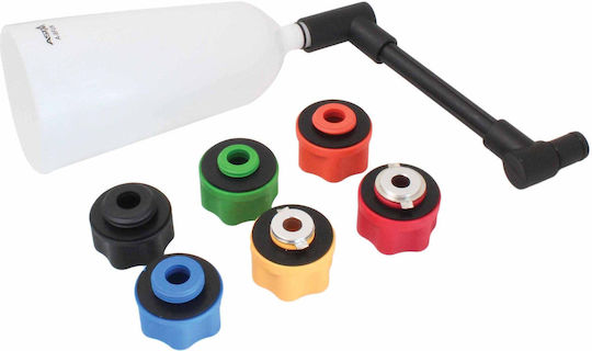 Set de scule pentru umplerea uleiului de motor cu pâlnie și 8 adaptoare