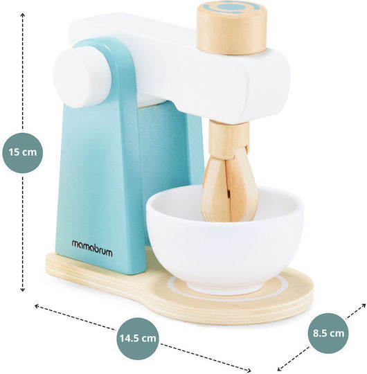 Mamabrum Aparat electrocasnic pentru copii Mixer cu accesorii din lemn pentru 3+ ani ani
