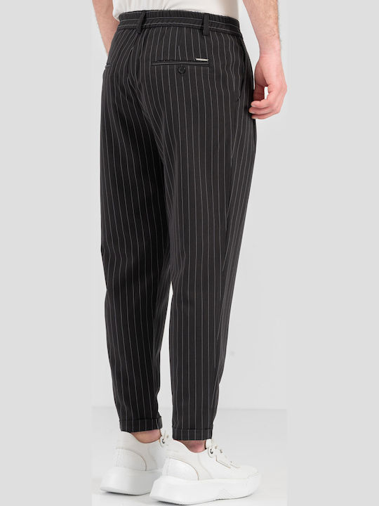 Hose Elastisch in Lockere Passform Black