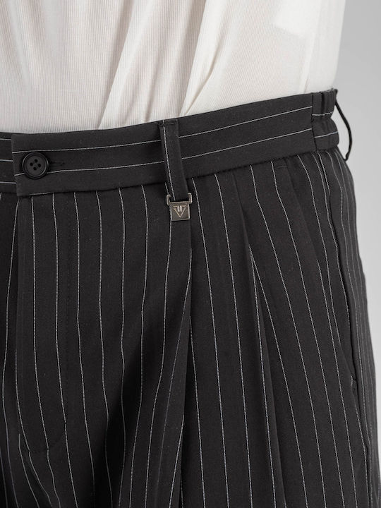 Hose Elastisch in Lockere Passform Black
