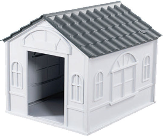 Dog House Plastic Outdoor Gray 88x79x82cm