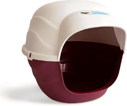 M-Pets Σπιτάκι Σκύλου Πλαστικό Igloo με Μόνωση Εσωτερικού Χώρου Κόκκινο 57x85x61cm