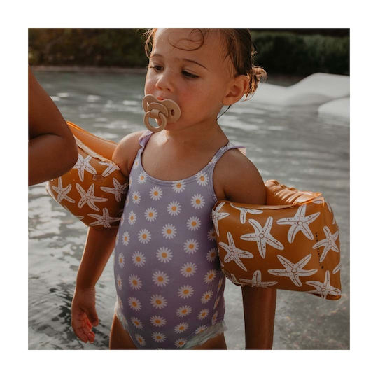 Swim Essentials Leopard" Swimming Armbands 2-6 years Purple
