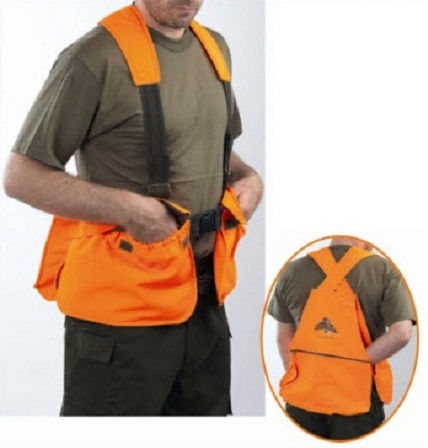 Dispan Hunting Vest με Τιράντες Πορτοκαλί Orange