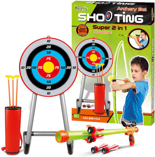 2-in-1 Zielschießset Bogen Blasrohr