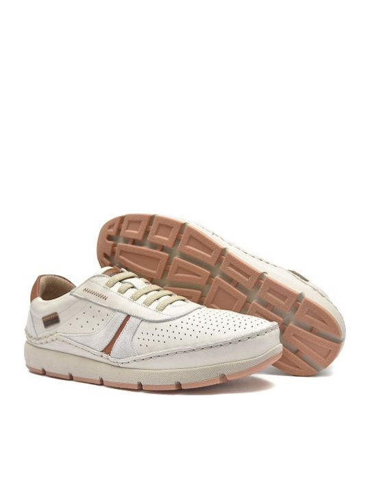 Pantofi casual pentru bărbați Anatomici Albe