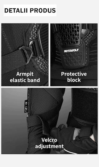 Armură pentru motocicletă certificată Motowolf – Protecție Nivel 2 Stradă Off-road Atv Bicicletă