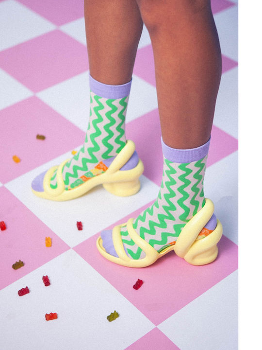 Eat My Socks Women's Patterned Socks Green