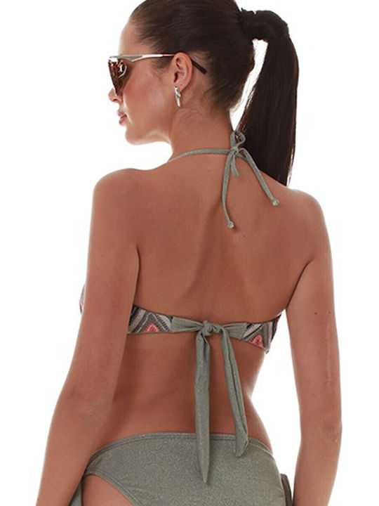 Strapless Bikini Top B Cup Χακι