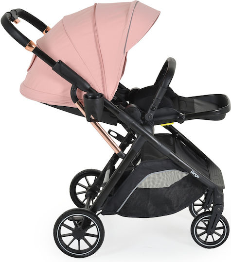 Moni Bingo Adjustable 2 in 1 Baby Stroller Suitable for Newborn Pink Icing