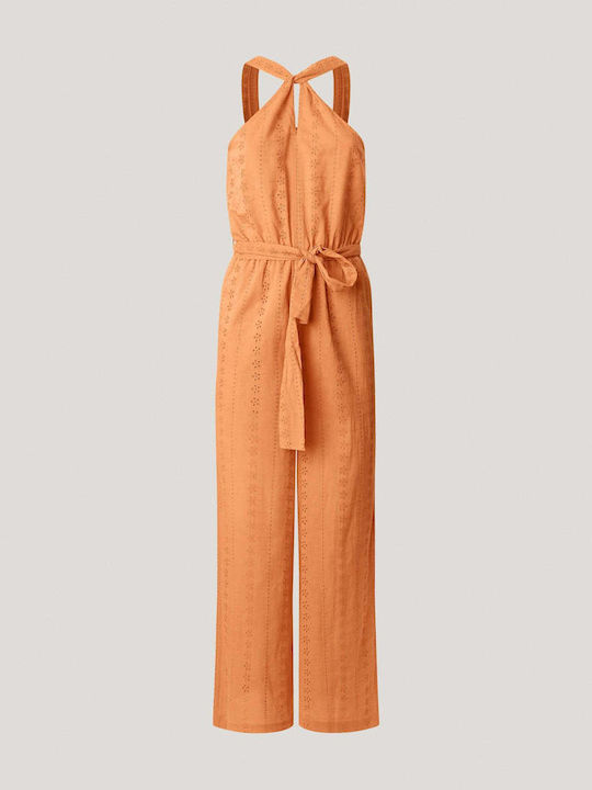 Edith Women's Sleeveless One-piece Suit Orange