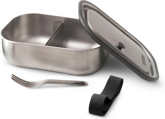 Black+Blum Δοχείο Φαγητού Inox Μαύρο με Χωρίσματα 1lt