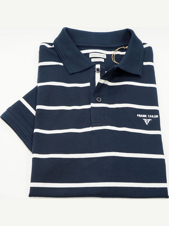 Short Sleeve Blouse Navy/white