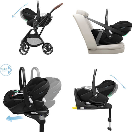 Maxi-Cosi Oxford+ Adjustable 3 in 1 Baby Stroller Suitable for Newborn Twillic Green