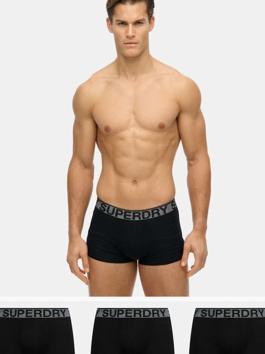Superdry M D1 Sdna Trunk Slipi bărbătești 3Pachet Negre