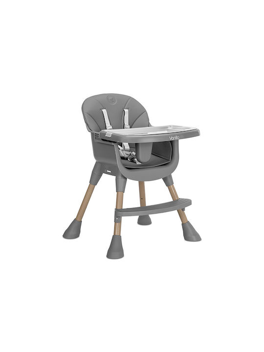 Lorelli Vanilla Highchair 3 in 1 with Adjustable Height Grey