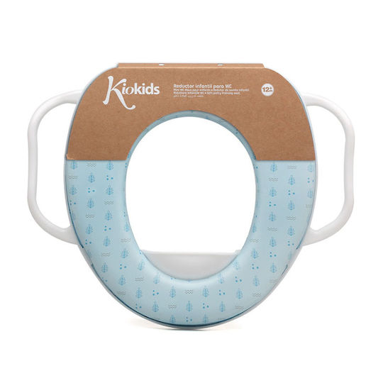 Kiokids Kleinkinder-Toilettensitz mit Griffen Hellblau