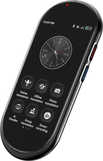 Translator Ai Maxcom Mtalk Mt100 Wi-fi 4g Sim 4.1 Inch Display 1500 Mah Up To 6 Hours Battery Life Black
