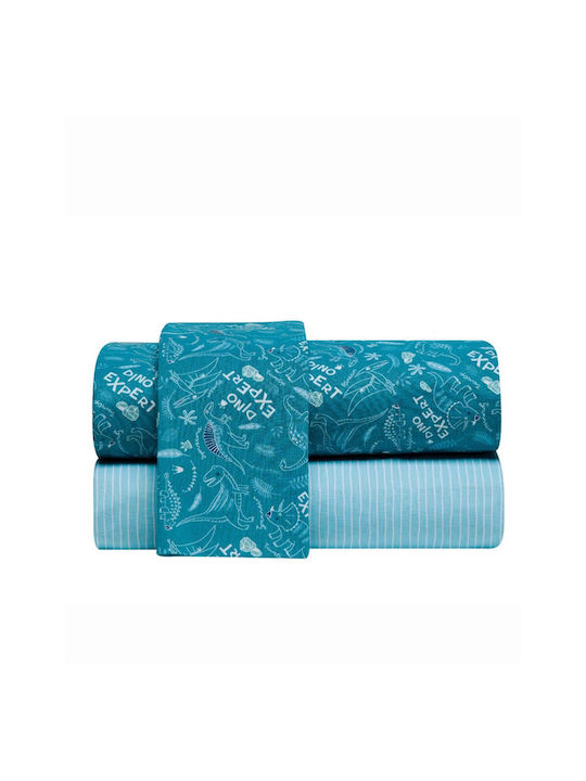 Kentia Set Einzeln Mit Gummizug Hellblau 160x245cm
