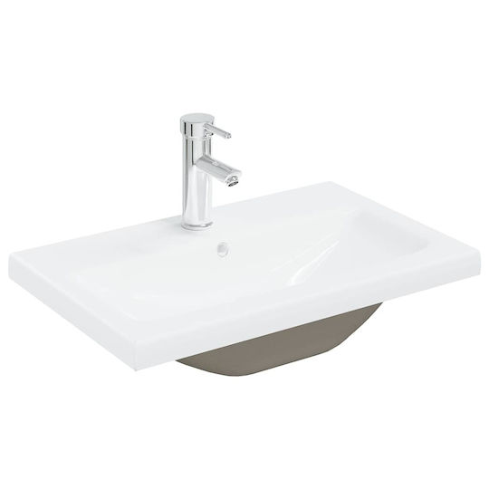 vidaXL Waschtisch mit Waschbecken L60xB38.5xH45cm Artisan Oak