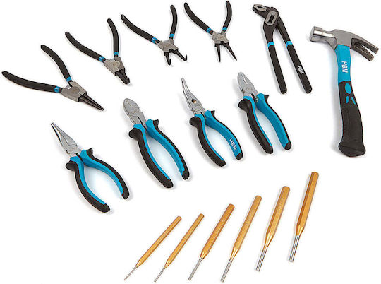 HBM Machines Pliers set Curved Length 250mm 16pcs