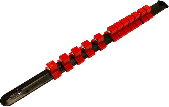 Aufbewahrungsregal für 12 Steckdosen 1/2" 350mm Kroftools