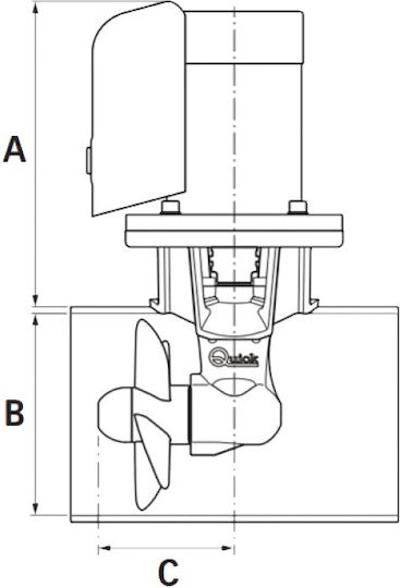 Боу трастер 125мм 40кгф 12v 2,2kw