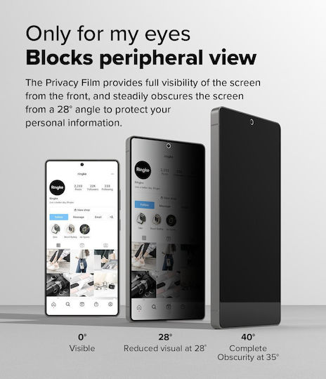 Ringke Privacy Tempered Glass 2τμχ (Galaxy S25 Ultra)