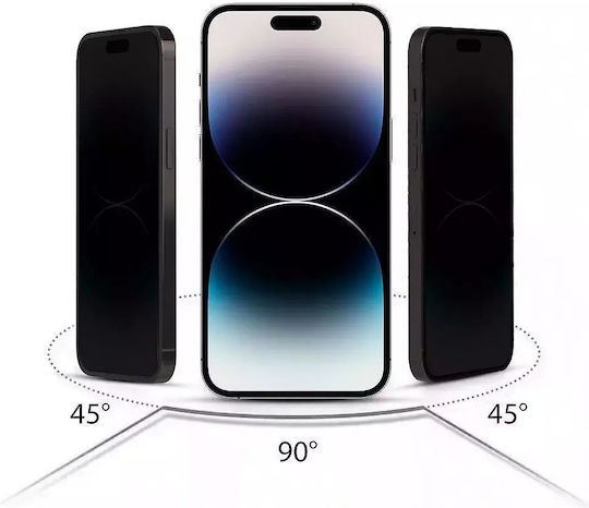 Tech-Protect Glass Spy+ Privacy Tempered Glass Negru (Galaxy A36, Galaxy A56 5G)