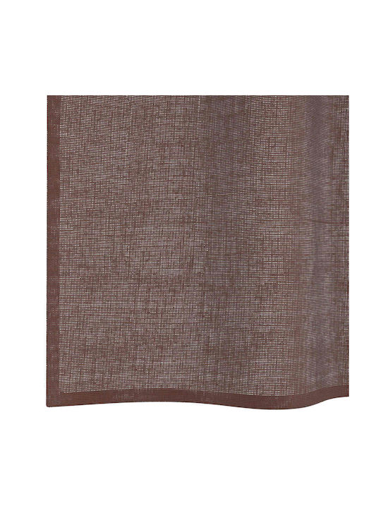 vidaXL Set Perdele Fereastră Cu Capse Maro 140x175cm