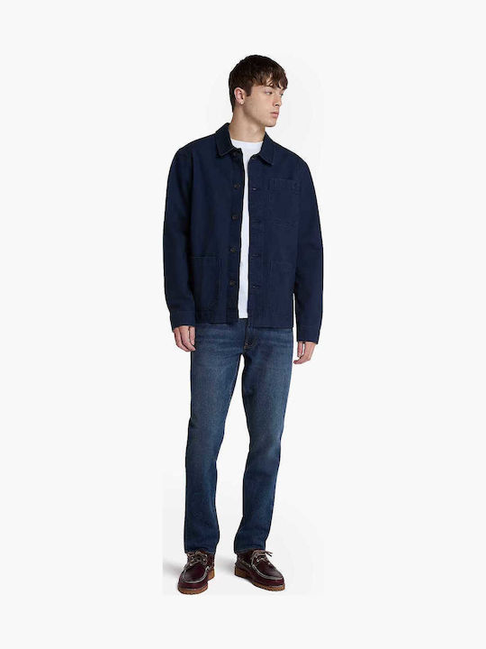Herren Jeanshosen Cargo Slim Fit Dunkelblau
