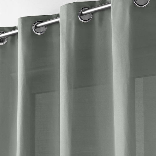 Kipper Κουρτίνα με Τρουκς Absolou Grey 140x260εκ.