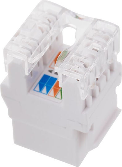 A-LAN MKN-U5-1 RJ45 Clip White 1τμχ MKN-U5-1