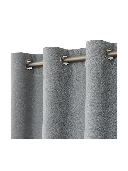 Viokarpet Verdunkelungsvorhang mit Grommets D. Grau 140x265cm