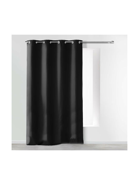 Curtain with Grommets L-c Absolu Black 140x260cm