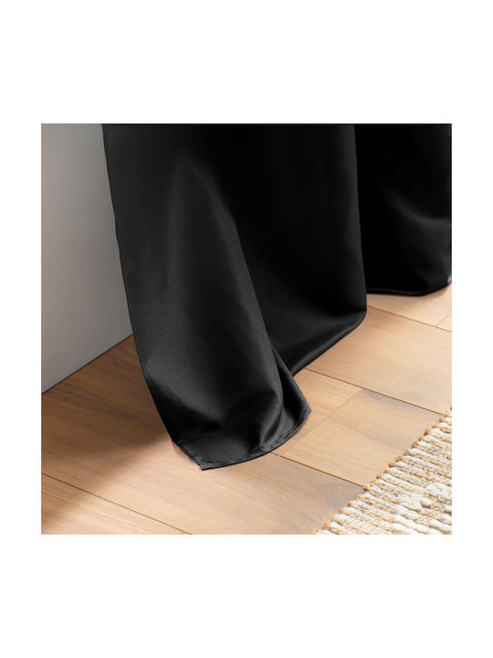 Curtain with Grommets L-c Absolu Black 140x260cm