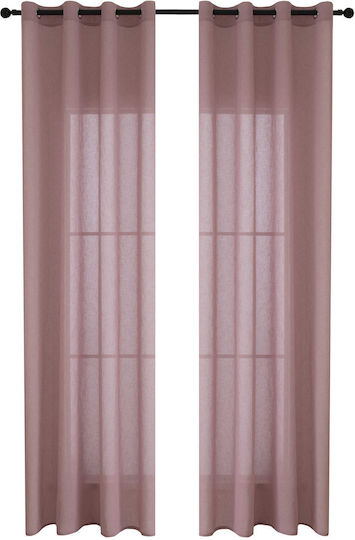 Beauty Home Vorhang mit Grommet Fit Art 8447 Rosa 8447-Pink 140x270cm