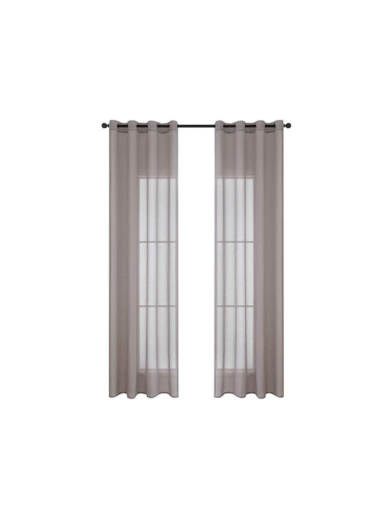 Beauty Home Завеса с Копчета Sharp Art 8448 Лилав 8448-Amethyst 140x270бр