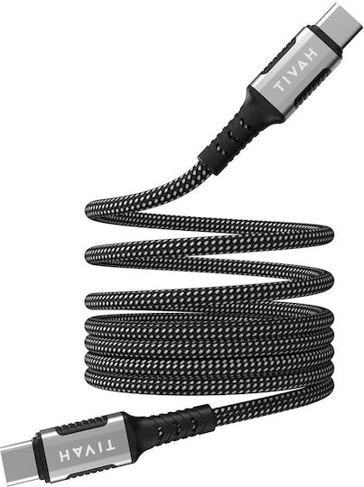 Havit Магнитен USB 2.0 Кабел USB-C Мъжки - USB-C 60W Захранване PD Черен 1м CB6297