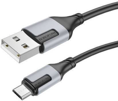 Borofone BX101 USB 2.0 Cable USB-C male - USB-C 60W PD Μαύρο 1m