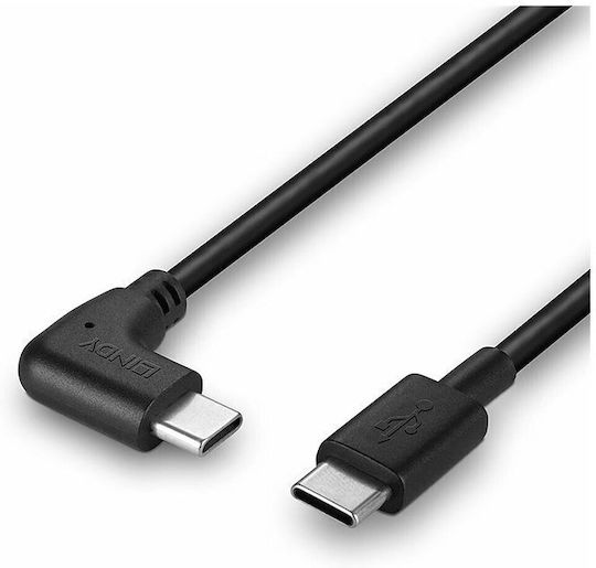 Lindy USB 2.0 Cable USB-C male - USB-C 15W PD Μαύρο 1m 32005