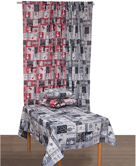 Viopros Пердета И Завеси С Плик С Писалка Сив 270x280см