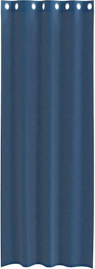 vidaXL Set Perdele Cu Capse Voile Albastre 140x260cm