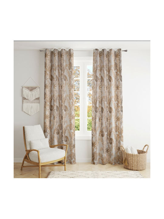Kipper Vorhang mit Grommet Cocoon Gold 140x260cm