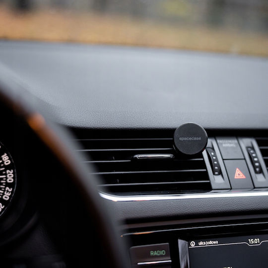Spacecase Sc02 Magnetic Air Vent Car Holder - Магнитен държач за мобилни телефони / смартфони във вентилационната система на автомобила - черен (5905123421532) 118778
