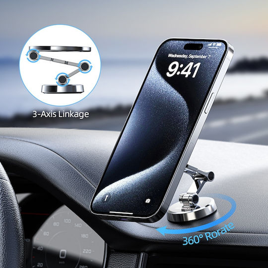 Acefast Car Mobile Mount with Magnet Silver