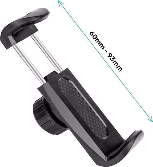 Naxius Holder Mirror Suport Auto pentru Telefon cu cârlige reglabile Neagră